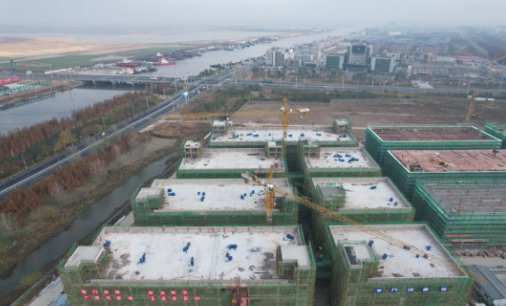 如东万洋众创城厂房建设进度